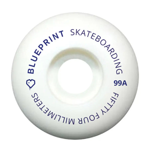 Blue print mini heart wheels - navy - 54mm