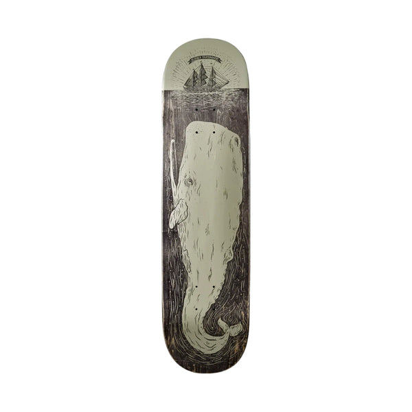 Heathen Moby Rising Metallic on Squarehead Skateboard Deck 8.375"