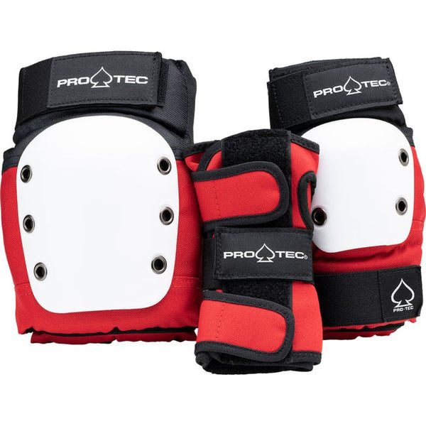 Pro-Tec Street Gear JR Pads (3 PACK) - Red/White/Black