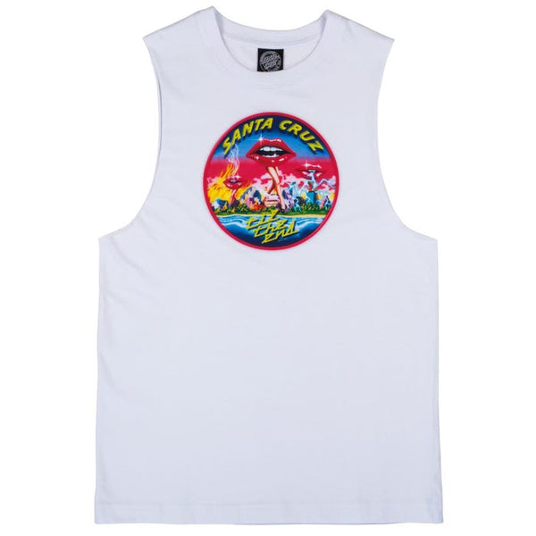 Santa cruz invade womens vest - white - 8