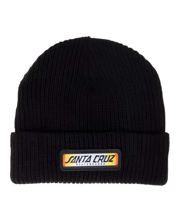 Santa cruz sundown ray strip beanie - black - O/S adult