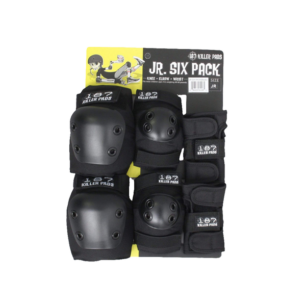 187 Killer Pads JR 6 pack - Black