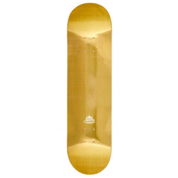 Sushi Pagoda Foil Skateboard Deck - 8.125" - gold