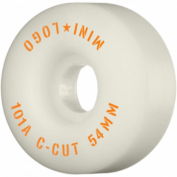 Mini Logo Wheels - 54mm - 101a C-Cut - White