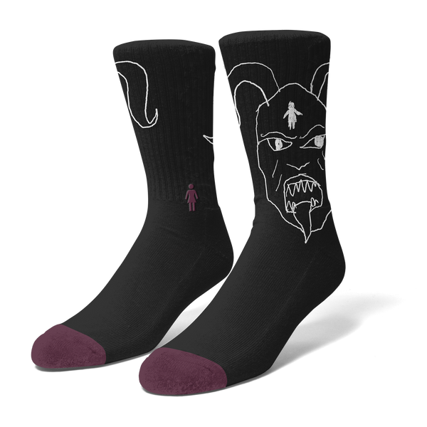 Girl one off breana geering socks - black - O/S adult