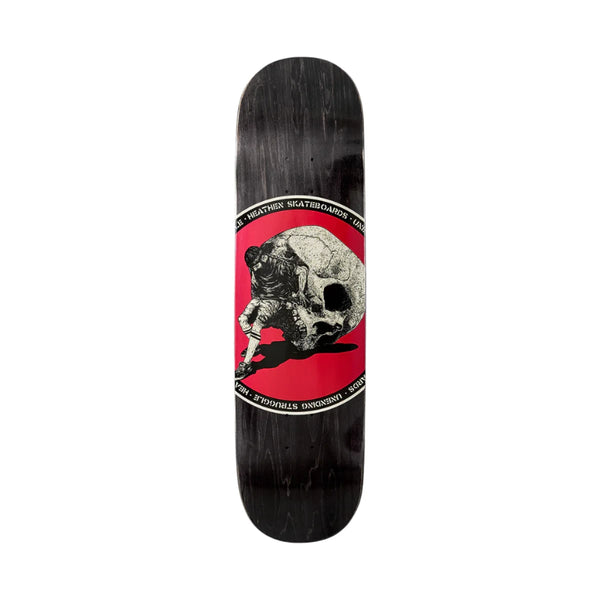 Heathen Sisyphus on Squarehead Skateboard Deck - 8.5"