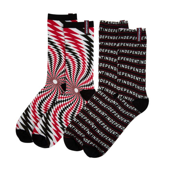 Independent abyss socks (2 pairs) - multi - adult 8-11