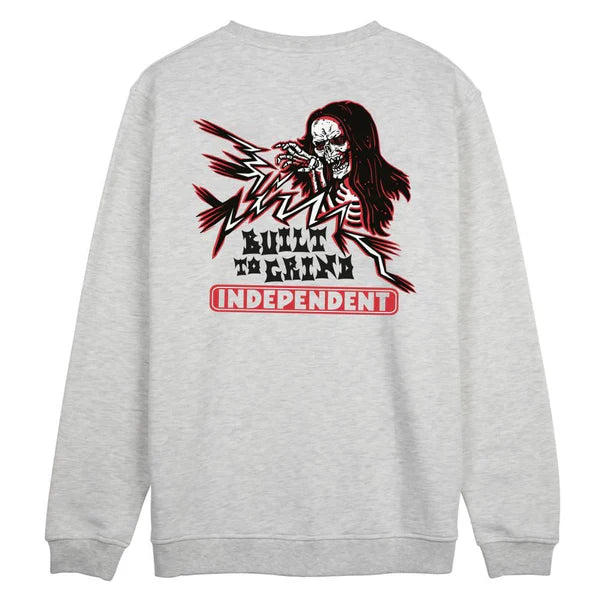 Independent spellbound crew jumper - athletic heather - L adult