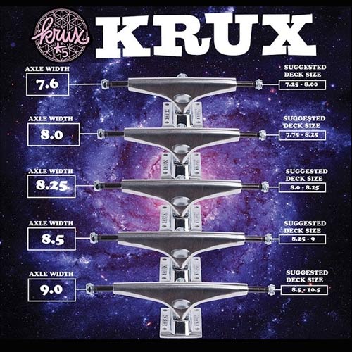 Krux - DLK Trucks - K5 - Black -  Widow Standard - Black 8.00 IN