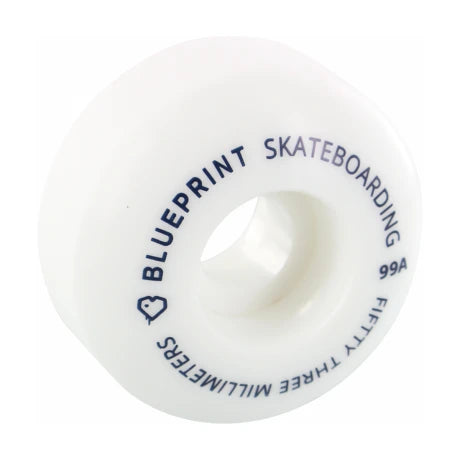 Blue print mini heart wheels - navy - 53mm