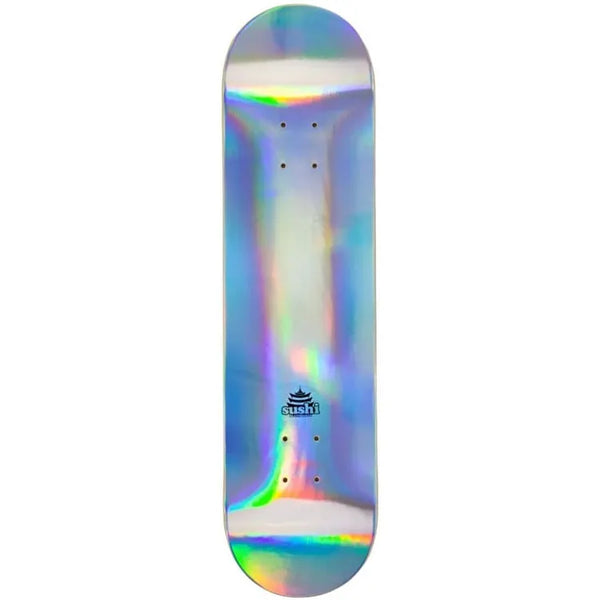 Sushi - Pagoda Foil - Skateboard Deck - Silver 8''